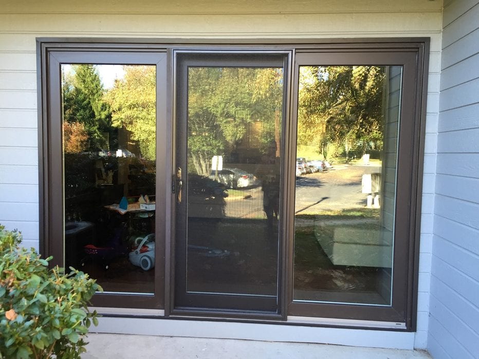 Okna Elegante 9 foot sliding door installed by markey windows doors and more