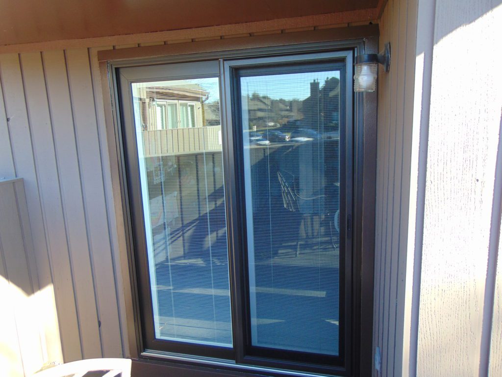 Brown Patio Door